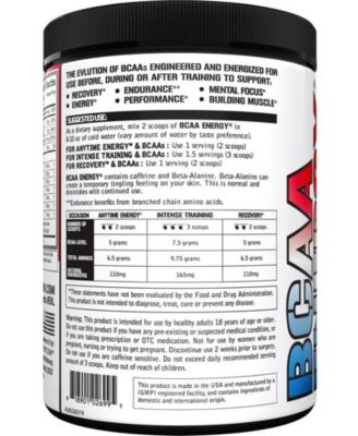 BCAAs Amino Acids Powder - Rehydrating BCAA Powder Post Workout Recovery Drink with Natural Caffeine -  Rocket Pop