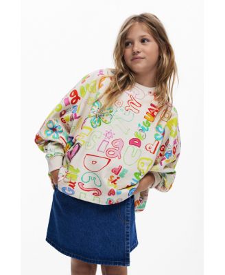 Girls Girls's 3/4 sleeve with lettering sweatshirt