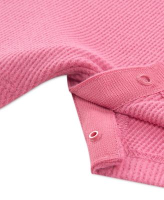 Baby Girls' Crewneck Waffle Romper