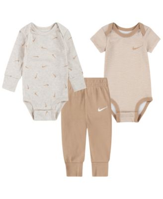 Baby Boys' and Girls' Crewneck Bodysuits and Pants, 3-Piece Set