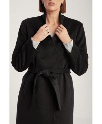 Women's Cashmere Belted Long Coat