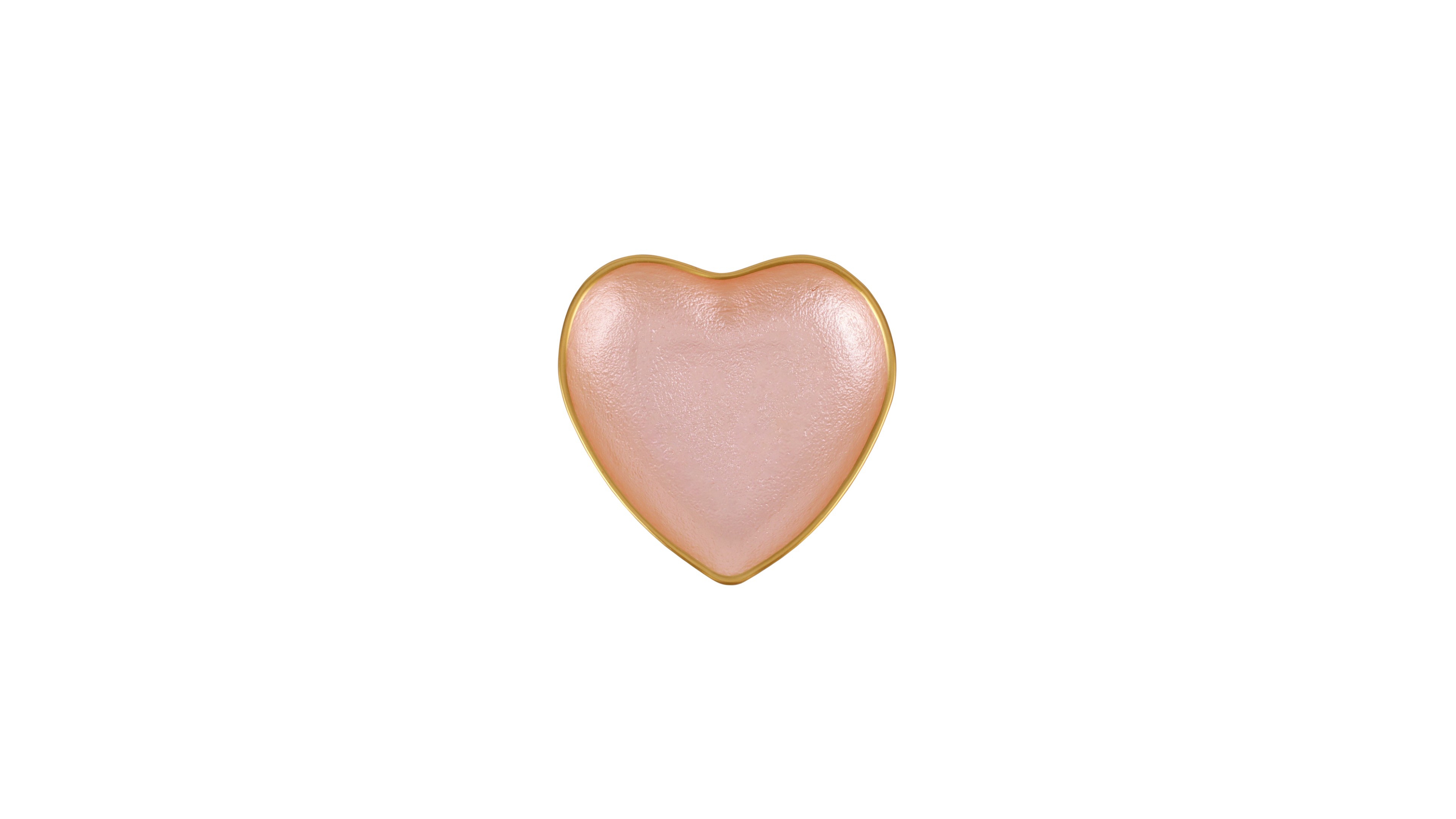 Vietri Baroque Glass Heart Cocktail Plate
