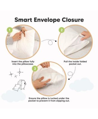 Toddler 13X18 Pillowcase, Soft Waterproof Pillow Protector Cover for Kids, Boys, Girls, Travel