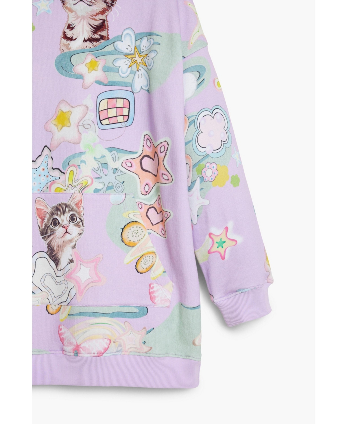 Desigual Girls Girls's Cat hoodie dress