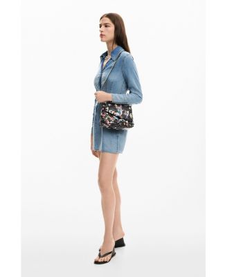 Women's Small braided floral bag