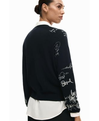 Women's Lettering sleeve sweater