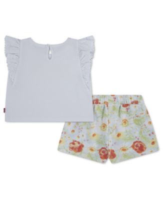 Baby Girls' Crewneck Knit Top and Skort, 2-Piece Set