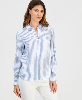 Women's Stripe Perfect Shirt, Macy's Exclusive