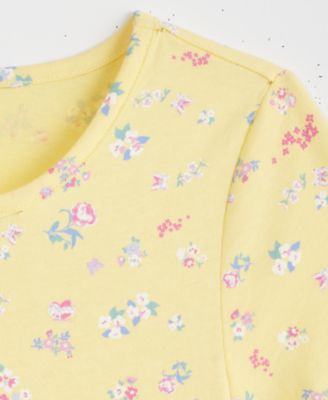 Girls' XS-XL Garden Floral Printed Knit Dress