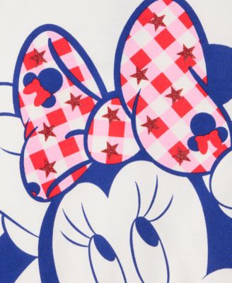 Girls' Toddler 12M-5T Minnie Mouse Gingham-Bow T-Shirt
