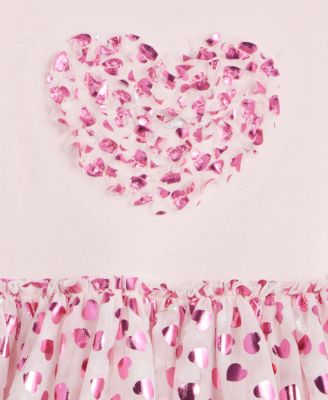 Girls' 12M-5T Heart Tutu Dress