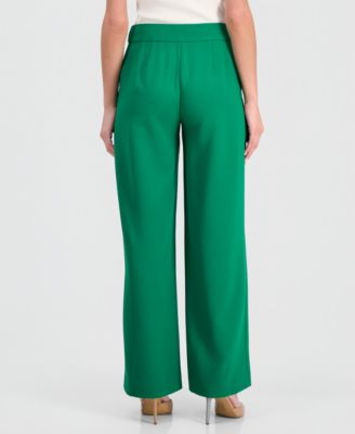 Women's Mid-Rise Wide Leg Pants