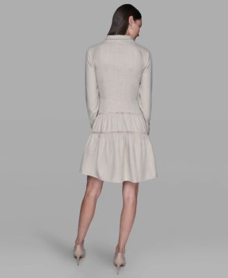 Women's A-Line Collared Short Dress