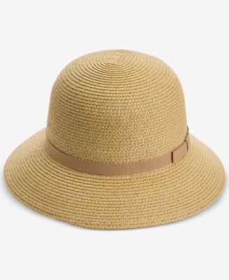 Packable Band Trim Cloche Hat