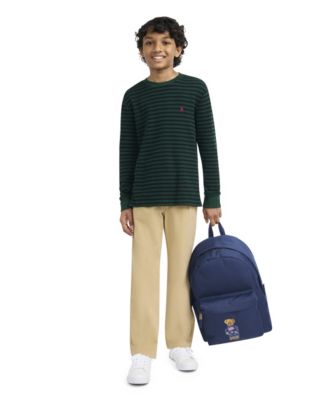 Boys' and Girls' Polo Bear Canvas Backpack