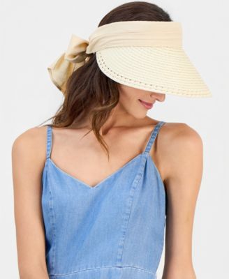 I.N.C. International Concept Tie Back Straw Visor