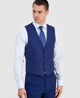 Men's Slim-Fit Wool Suit Separates Vest 
