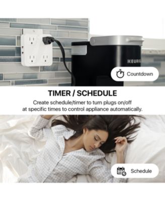 Smart WiFi Wall Tap Smart Plug (4 Outlets, 4 USB Charging Ports)