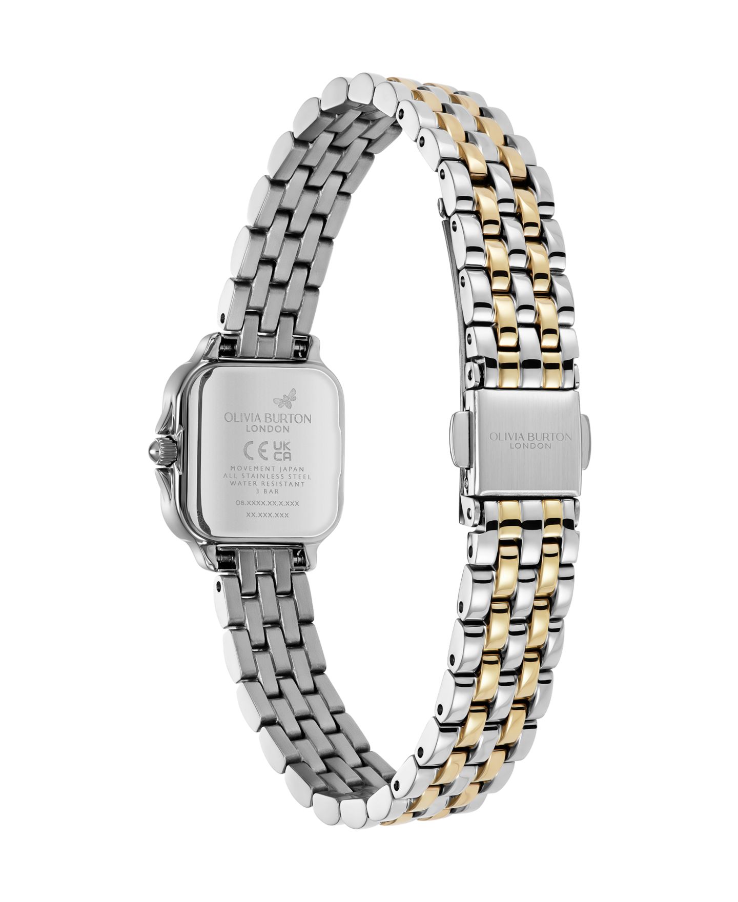 Женские часы Olivia Burton Mini Grosvenor Two Tone Stainless Steel Bracelet Watch, 20mm — фото 4