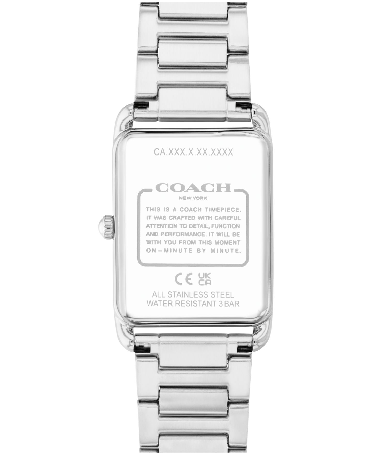 Часы COACH Unisex Elliot Silver Tone Stainless Steel Bracelet Watch, 32x26mm — фото 2