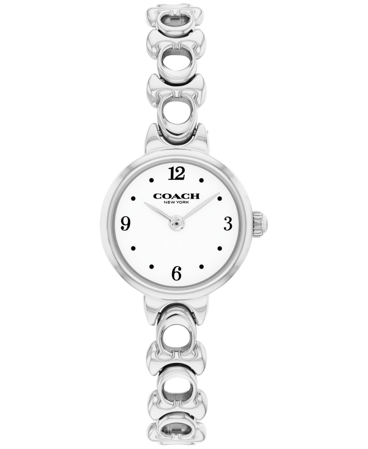 Женские часы Coach Iris Silver Tone Stainless Steel Bracelet Watch, 22.5mm — фото 1
