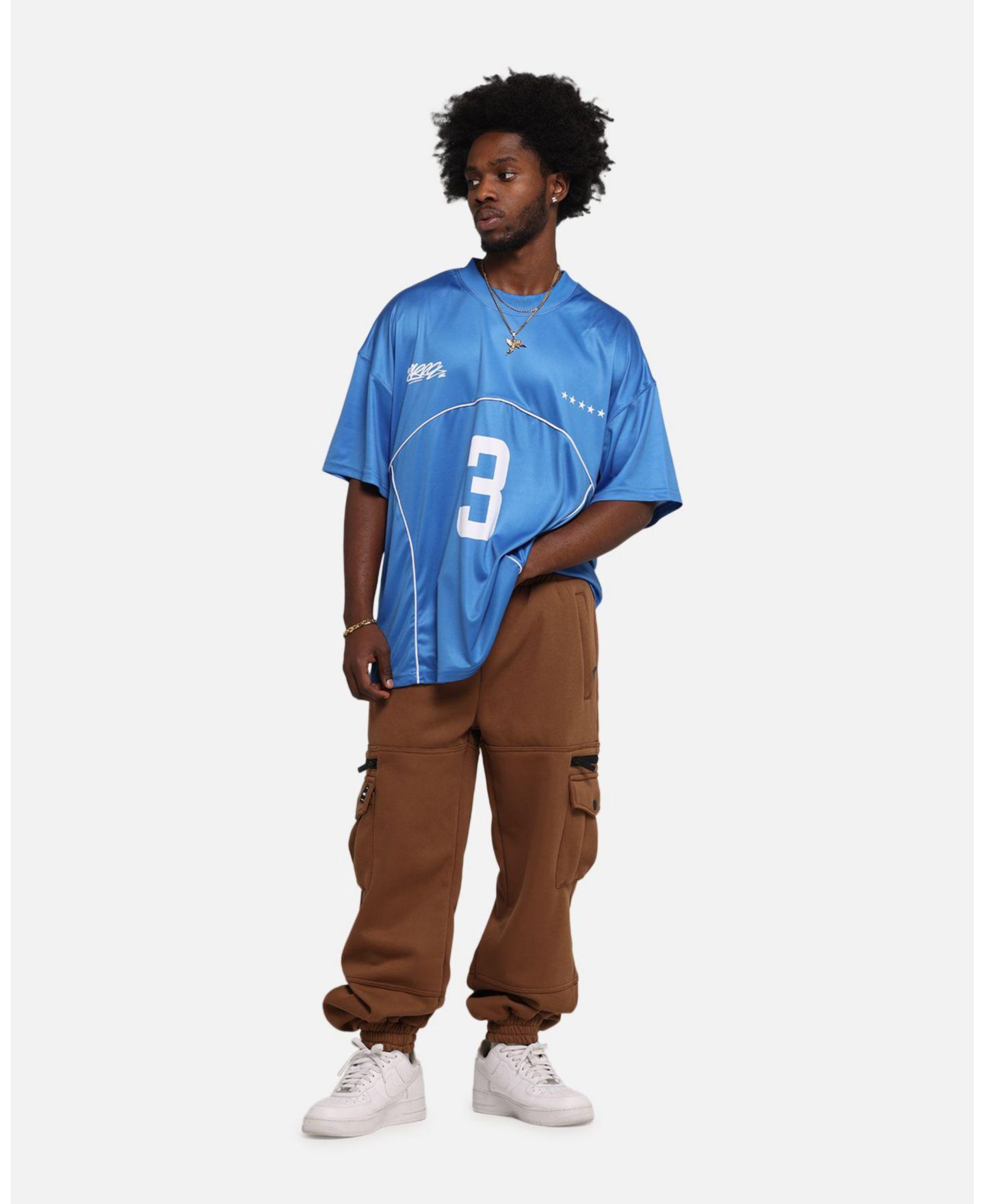 Мужская футболка CARRE Trainer T-Shirt Blue — фото 3