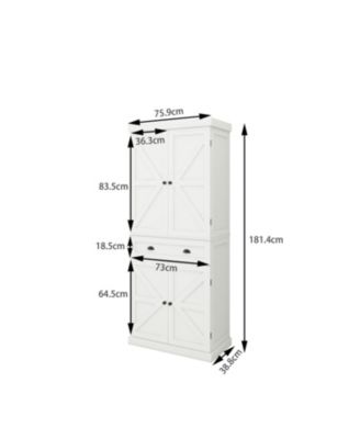 Four-Door, One-Drawer Cabinets, Metric Hinge Full Cover Door Panel