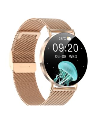 H06 Women s AMOLED Smartwatch Stylish round dial, aluminum frame, fitness tracker for daily wear & sports.