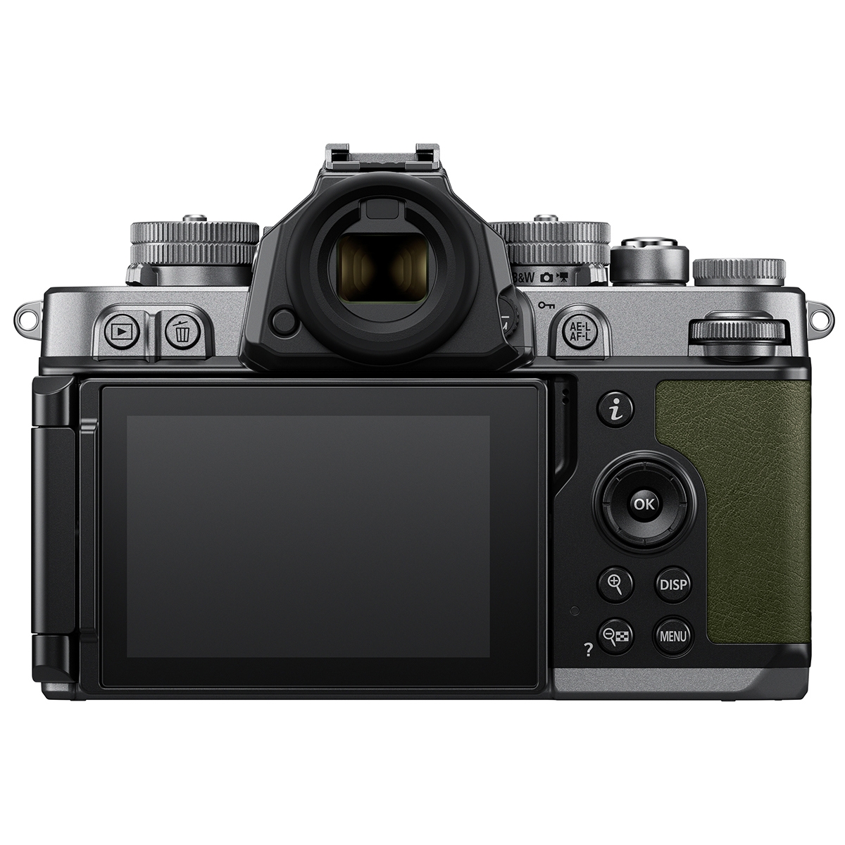 Nikon Z f Mirrorless Camera, Silver/Moss Green
