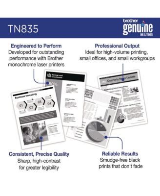 TN835 5,000 Page-Yield Super High-Yield Toner