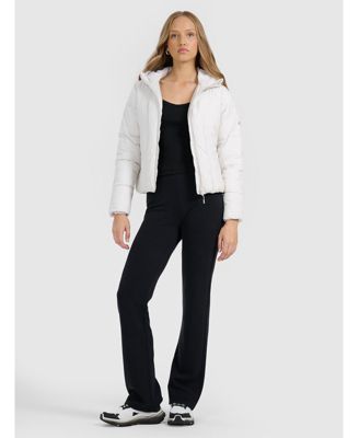 Women's down jacket with synthetic filling