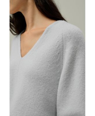 Women's Boucle Knit Silk-Cashmere Sweater