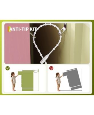 9-Drawer Dresser with RGB Lights & Charging Station, App Controlled Music Sync LED Dresse