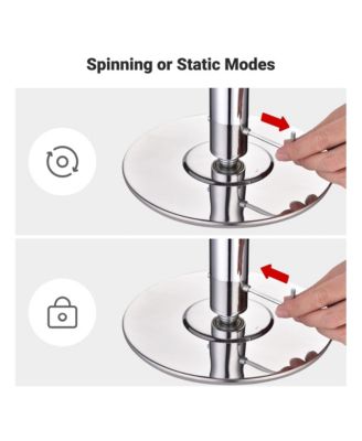 3 Pack 9.25 FT Spinning Static Dancing Pole Kit for Fitness Studio Club Silver