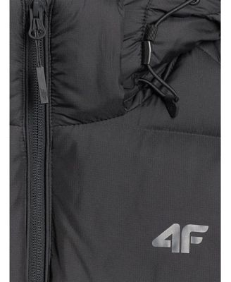 Men's down jacket with natural filling - black