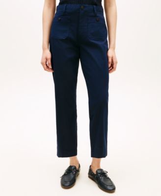 Women's Twill Patch Pocket Chinos Pants