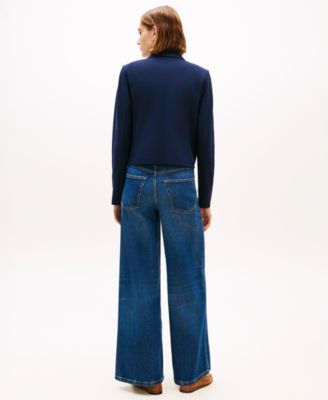 Women's Ponte Novelty Band Collar Jacket