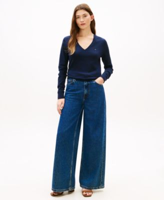 Women's V-Neck Knit Sweater