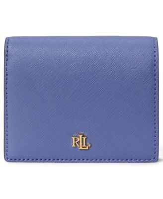 Crosshatch Leather Compact Wallet