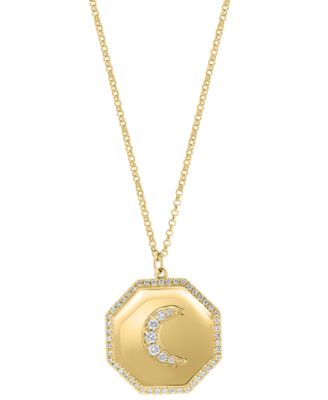 Diamond (1/4 ct. t.w.) Pendant Necklace in 14k Yellow Gold