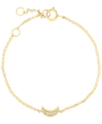Diamond Accent Bracelet in 14k Yellow Gold