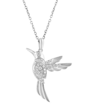 Diamond Pendant Necklace (1/5 ct. t.w.) in Sterling Silver