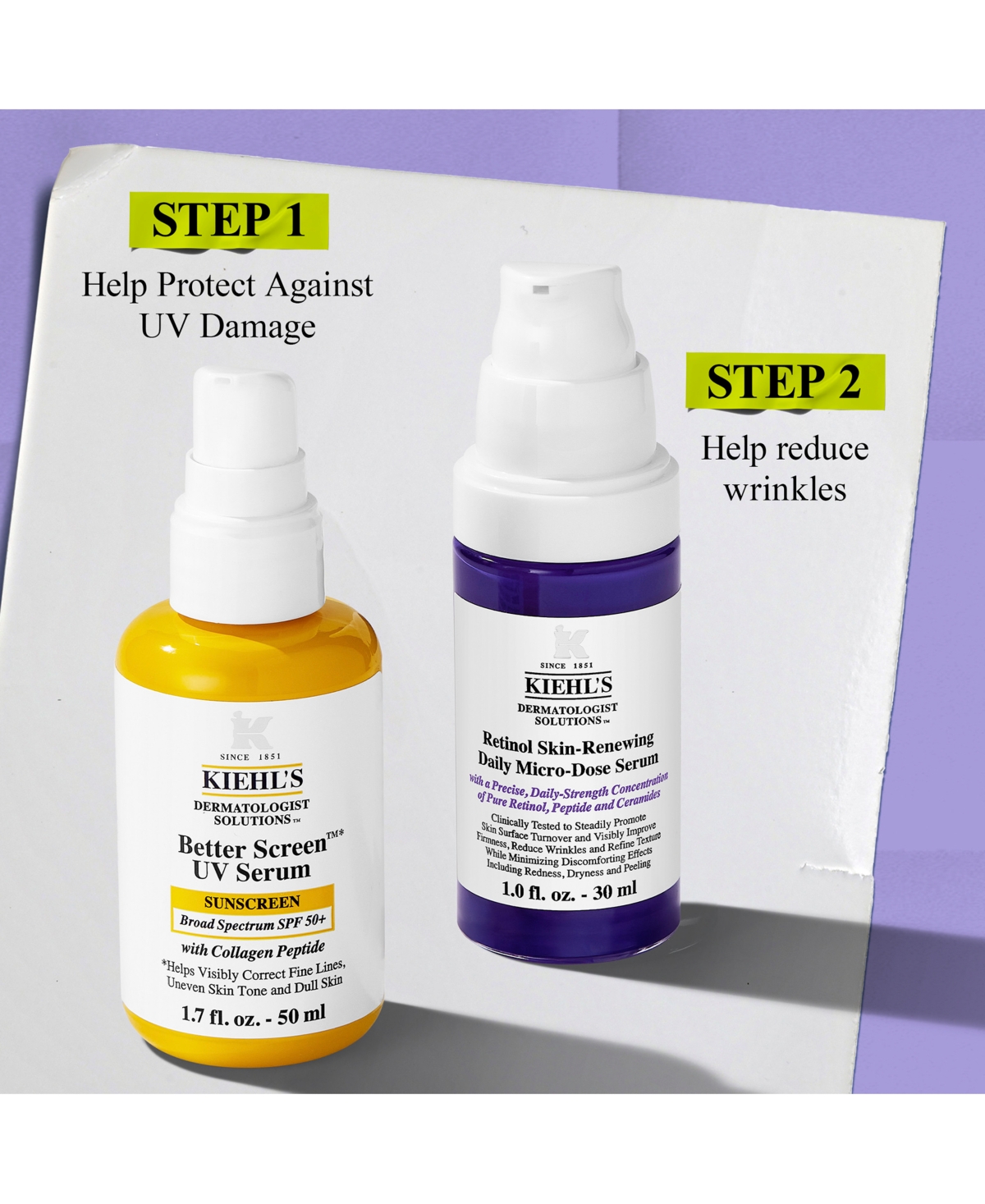 Kiehl's Since 1851 2-Pc. Day-To-Night Duo Sunscreen and Retinol Serum Set