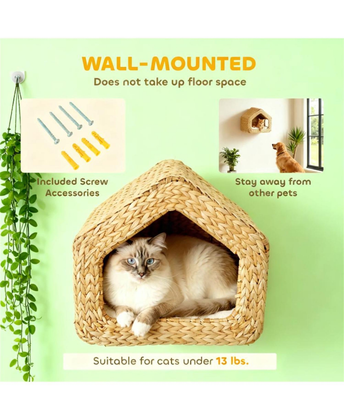 Aostirmotor Wall Mounted Cat House