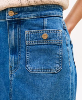 Women's Denim Midi Skirt