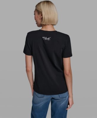 Women's Crew Neck Eiffel Tower T-Shirt