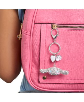 Sanrio Cinnamoroll Crystal Keychain with Candy & Heart Charms