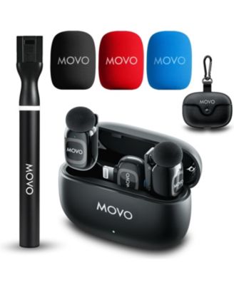 NanoMic Dual Lightning Wireless Microphone for iPhone 14 and below (Lightning) w/ WMX-HM2 Wireless Handle