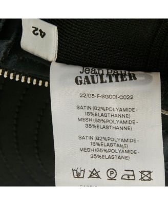 Women's X Lotta Volkova Black Satin Bra Top