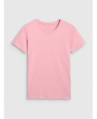 Women's regular plain T-shirt - pink